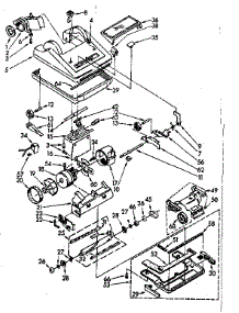 Nozzle And Motor Assembly parts for Kenmore Vacuum 116.39970 (11639970, 116 39970) from AppliancePartsPros.com