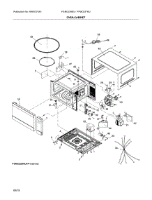 Oven,Cabinet parts for Frigidaire Microwave FGMO226NUFA from AppliancePartsPros.com