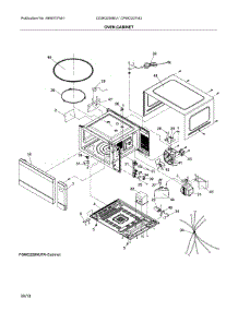 Oven,Cabinet parts for Frigidaire Microwave CGMO226NUFA from AppliancePartsPros.com