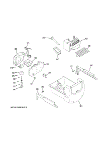 Ice Maker & Dispenser parts for Ge Refrigerator PSE25KBLKHTS from AppliancePartsPros.com
