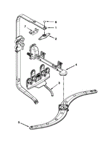 Upper Wash And Rinse Parts parts for Kenmore Dishwasher 665.12833K312 (66512833K312, 665 12833K312) from AppliancePartsPros.com
