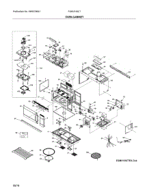 Oven,Cabinet parts for Frigidaire Microwave FGMV155CTDA from AppliancePartsPros.com