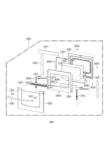 Door Parts parts for Lg Range LRE30755ST/00 from AppliancePartsPros.com