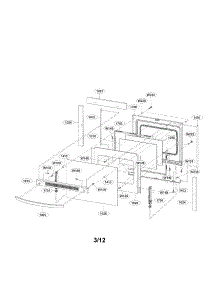 Door Parts parts for Lg Range LRE30453WW/01 from AppliancePartsPros.com
