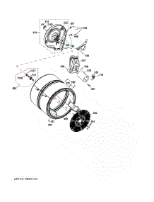 Drum parts for Ge Dryer GFD40GSCM0WW from AppliancePartsPros.com