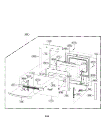Door Parts parts for Lg Range LRE30757SW/00 from AppliancePartsPros.com
