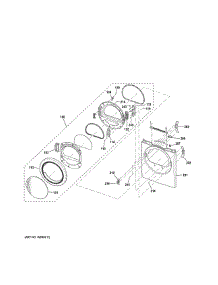 Front Panel & Door parts for Ge Dryer DCVH480EK1WW from AppliancePartsPros.com