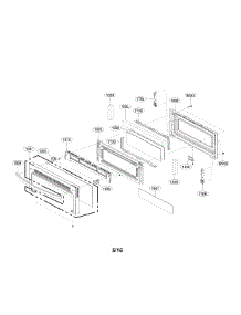 Upper Door Parts parts for Lg Range LDE4415BD/00 from AppliancePartsPros.com