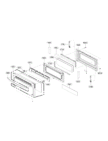 Lower Door Parts parts for Lg Range LDE4415ST/00 from AppliancePartsPros.com