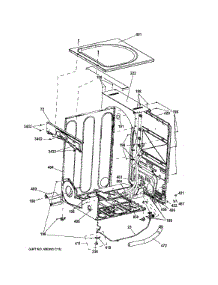 Cabinet & Top Panel parts for Ge Dryer GFD45GSSK0WW from AppliancePartsPros.com