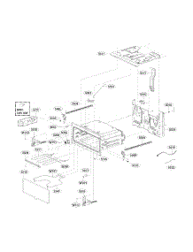 Upper Cavity Parts parts for Lg Range LDE4413ST/00 from AppliancePartsPros.com