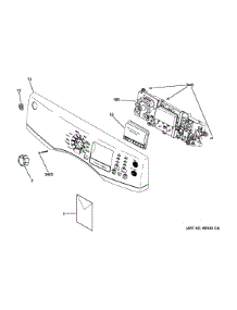 Control Panel parts for Ge Dryer GFD45ESSK0WW from AppliancePartsPros.com