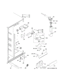 Fresh Food Section parts for Ge Refrigerator GSS25CGHKCWW from AppliancePartsPros.com
