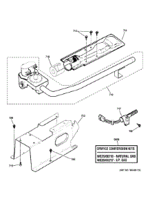 Gas Valve & Burner Assembly parts for Ge Dryer GFD45GSPK0DG from AppliancePartsPros.com