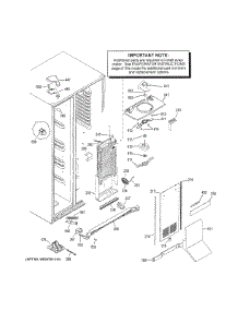 Freezer Section parts for Ge Refrigerator DSE25JEMKCDS from AppliancePartsPros.com