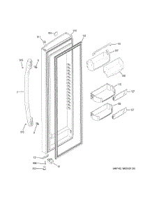 Fresh Food Door parts for Ge Refrigerator GSS23HSHKCSS from AppliancePartsPros.com