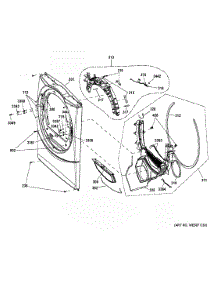 Front Panel parts for Ge Dryer GFD43GSSM0WW from AppliancePartsPros.com