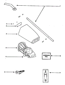Container And Filter parts for Kenmore Vacuum 860.2034D (8602034D, 860 2034D) from AppliancePartsPros.com