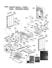 Lower Cavity Parts parts for Lg Range LDG4315BD/00 from AppliancePartsPros.com