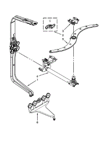 Upper Wash And Rinse Parts parts for Kenmore Dishwasher 665.14043K015 (66514043K015, 665 14043K015) from AppliancePartsPros.com