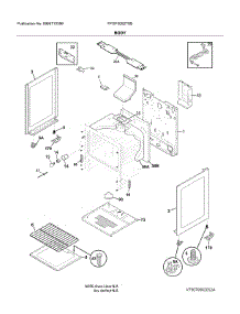 Body parts for Frigidaire Range FFGF3052TSB from AppliancePartsPros.com