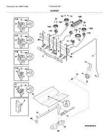 Burner parts for Frigidaire Range FFGF3052TSB from AppliancePartsPros.com