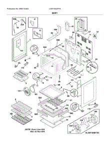Body parts for Frigidaire Range LGEF3046TFH from AppliancePartsPros.com