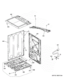 Cabinet & Top Panel parts for Ge Dryer GTD65GBPL0DG from AppliancePartsPros.com