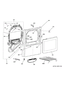 Front Panel & Door parts for Ge Dryer GTD65GBPL0DG from AppliancePartsPros.com