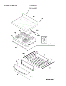 Top / Drawer parts for Frigidaire Range LGEF3046TFH from AppliancePartsPros.com