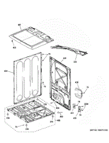 Cabinet & Top Panel parts for Ge Dryer GTD65EBPL0DG from AppliancePartsPros.com