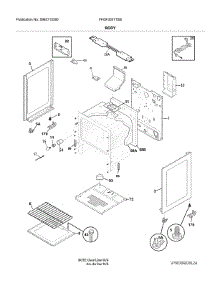 Body parts for Frigidaire Range FFGF3051TSB from AppliancePartsPros.com