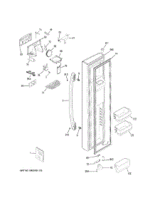 Freezer Door parts for Ge Refrigerator GSE23GGKKCBB from AppliancePartsPros.com