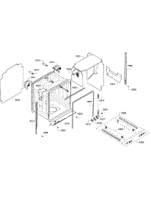 Cabinet parts for Kenmore Dishwasher 630.77943011 (63077943011, 630 77943011) from AppliancePartsPros.com