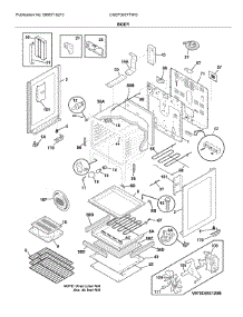Body parts for Frigidaire Range CGEF3037TWG from AppliancePartsPros.com