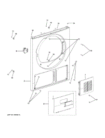 Front Panel parts for Ge Dryer GFT14ESSL0WW from AppliancePartsPros.com
