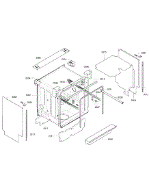 Cabinet parts for Kenmore Dishwasher 630.13023011 (63013023011, 630 13023011) from AppliancePartsPros.com
