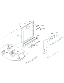 Door Assy parts for Kenmore Dishwasher 630.13023011 (63013023011, 630 13023011) from AppliancePartsPros.com