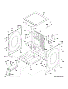 Cabinet & Top Panel parts for Ge Dryer GFD48ESSK0WW from AppliancePartsPros.com