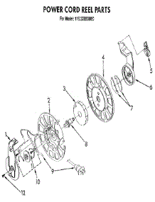 Power Cord Reel parts for Kenmore Vacuum 116.3289390C (1163289390C, 116 3289390C) from AppliancePartsPros.com