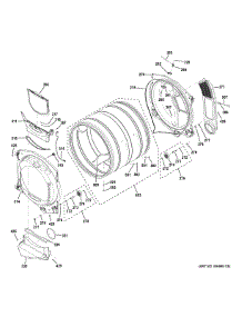 Drum parts for Ge Dryer GFD49GRSK0WW from AppliancePartsPros.com