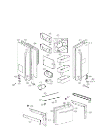 Door Parts parts for Lg Refrigerator LFX28995ST/00 from AppliancePartsPros.com