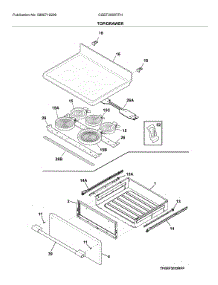 Top / Drawer parts for Frigidaire Range CGEF3059TFH from AppliancePartsPros.com