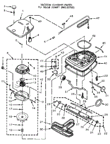 Nozzle And Motor Assembly parts for Kenmore Vacuum 860.32765 (86032765, 860 32765) from AppliancePartsPros.com