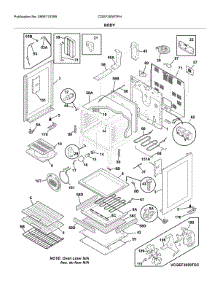 Body parts for Frigidaire Range CGEF3059TFH from AppliancePartsPros.com