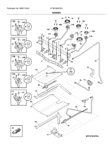 Burner parts for Frigidaire Range FFGF3056TSC from AppliancePartsPros.com