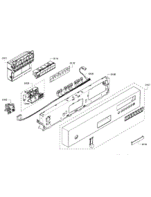 Control Panel parts for Kenmore Dishwasher 630.77942011 (63077942011, 630 77942011) from AppliancePartsPros.com