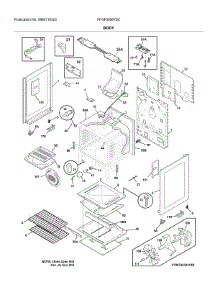 Body parts for Frigidaire Range FFGF3056TSC from AppliancePartsPros.com