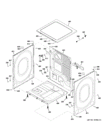 Cabinet & Top Panel parts for Ge Dryer GFD48GSSK0WW from AppliancePartsPros.com