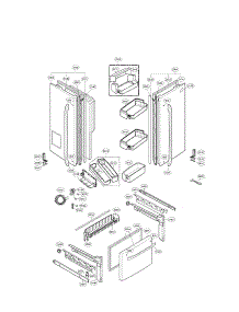 Door Parts parts for Lg Refrigerator LFX25961AL/02 from AppliancePartsPros.com